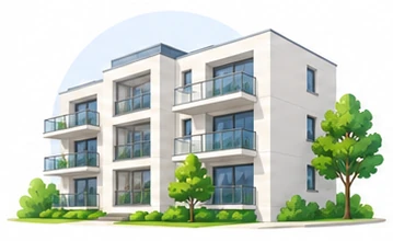 Immeuble collectif de quatre étages